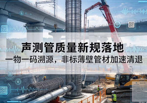 平潭声测管质量新规落地，一物一码溯源，非标薄壁管材加速清退